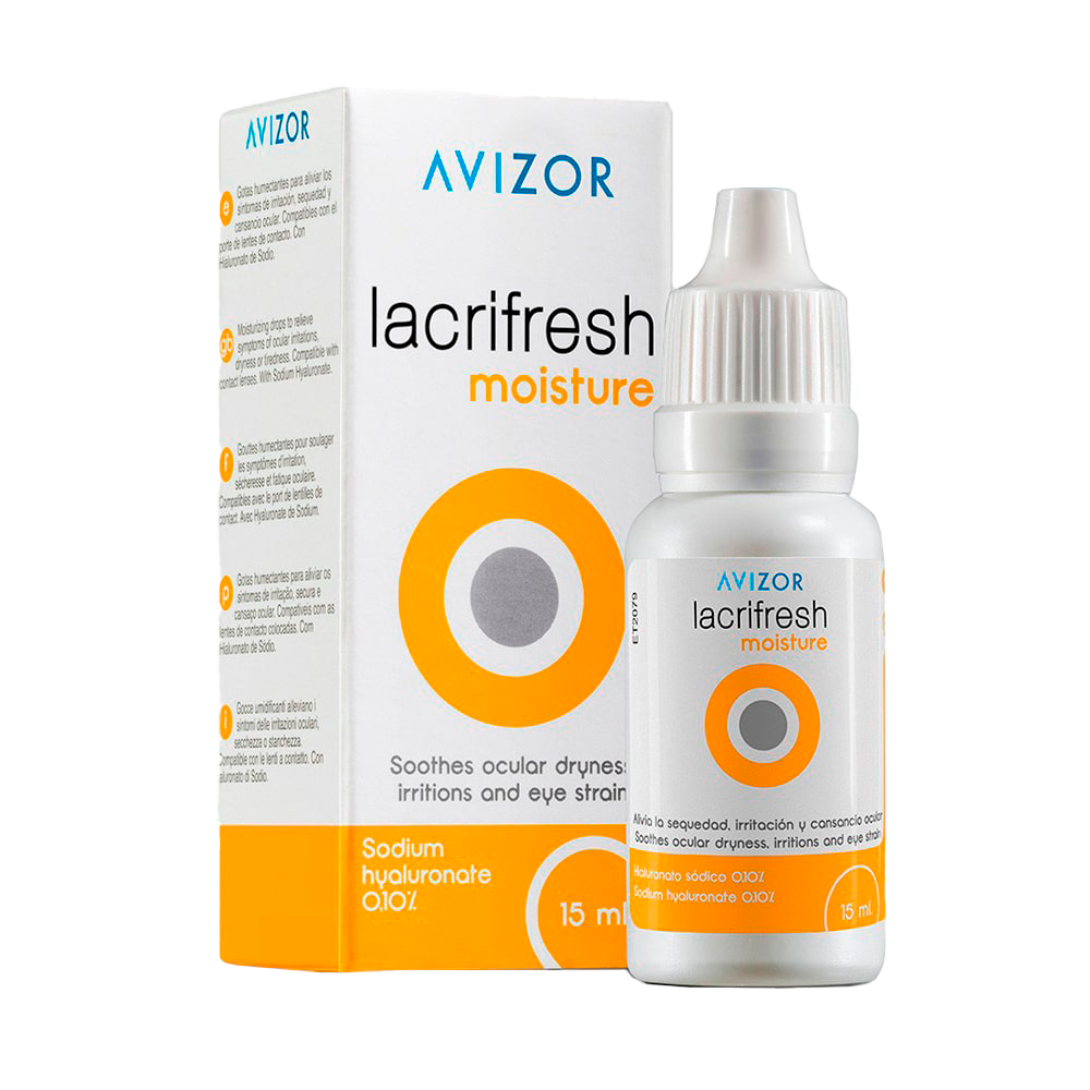 картинка Капли глазные "Lacrifresh moisture" с гиалуроновой кислотой 15 мл от магазина Fielmann